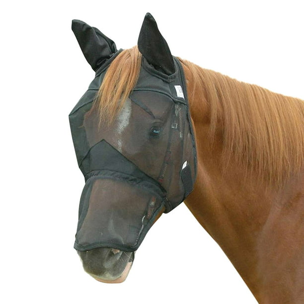 Cashel Fly Mask Draft Long Covers Nose Quiet Ride for Trail for sale online